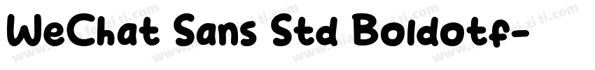 WeChat Sans Std Boldotf字体转换